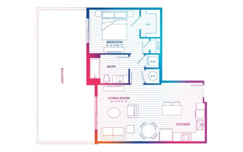 a blueprint of a floor plan of a house
